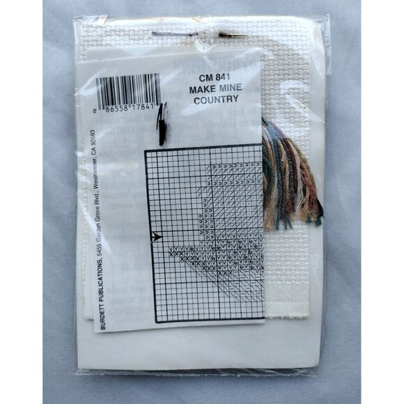 Dale Burdett Cross Stitch Kit Set "Make Mine Country" & "For Teacher" 1987 Minis - Picture 8 of 9